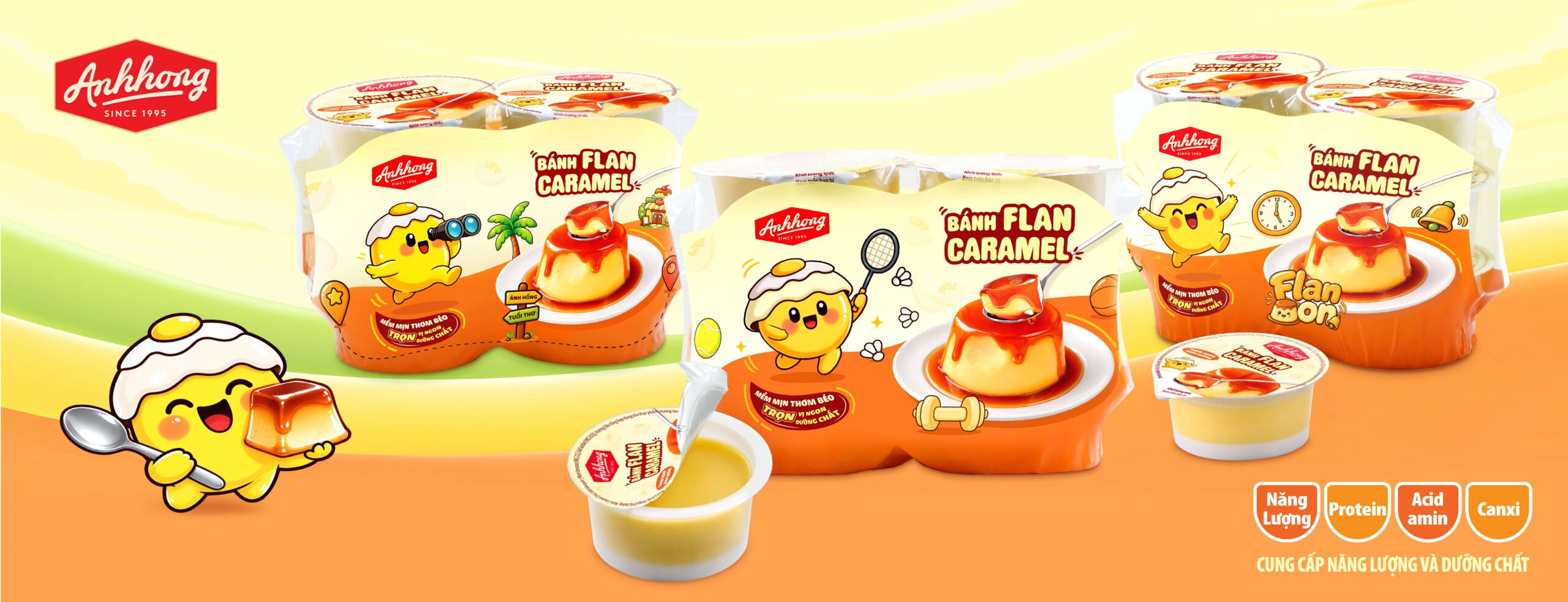 Bao bì bánh Flan